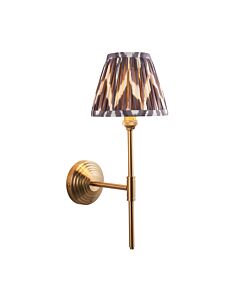 Endon Lighting - Obelisk T Bar & Zigzag 16cm - 115689 - Aged Brass Grey Wall Light