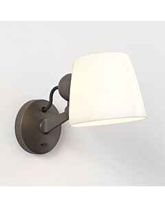 Astro Lighting - Imari - 1460003 - Bronze White Porcelain Adjustable Wall Light
