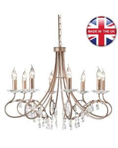 Elstead - Christina CRT8-SILVER-GOLD Chandelier