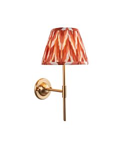 Endon Lighting - Dome T Bar & Zigzag 20cm - 115976 - Aged Brass Orange Wall Light