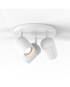 Astro Lighting - Koto - 1478013 - White 3 Light Triple Round Ceiling Spotlight