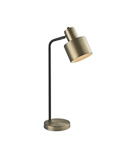 Endon Lighting - Mayfield - 95464 - Antique Brass Black Task Table Lamp