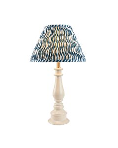 Endon Lighting - Myrtle & Ripple 30cm - 114949 - White Warm Brass Blue Table Lamp With Shade