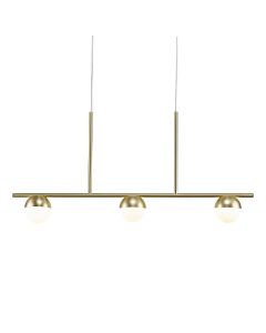 Nordlux - Contina - 2010953035 - Brass Opal Glass 3 Light Bar Ceiling Pendant Light