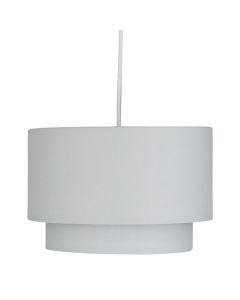 Light Grey 2 Tier Ceiling Light Shade