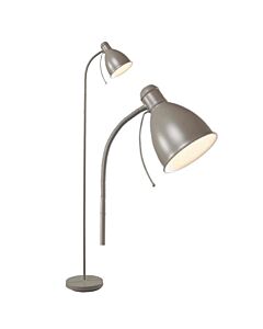 Sven - Grey Floor Lamp / Reading Light