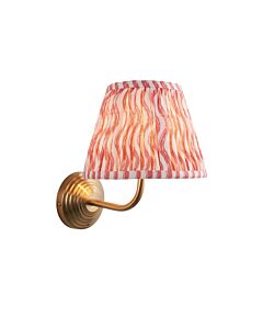 Endon Lighting - Obelisk Arc & Ripple 20cm - 116004 - Aged Brass Pink Wall Light