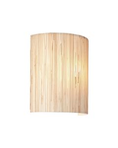 Endon Lighting - Longshore - 101690 - Natural Seagrass Black Wall Washer Light