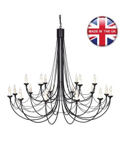 Elstead - Carisbrooke CB18-BLACK Chandelier