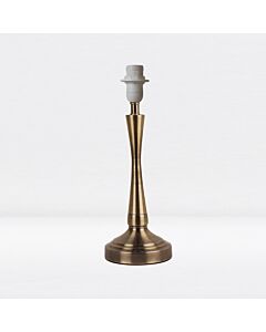 Antique Brass Stick Table Lamp Base with Stem Detail