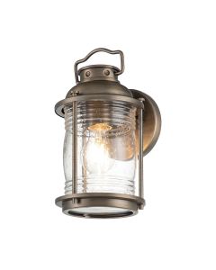 Kichler Lighting - Ashland Bay - KL-ASHLANDBAY2-S-BU - Burnished Bronze Clear Seeded Glass IP44 Outdoor Wall Light