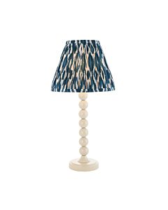 Endon Lighting - Higgledy & Ikat 25cm - 114690 - White Blue Table Lamp With Shade