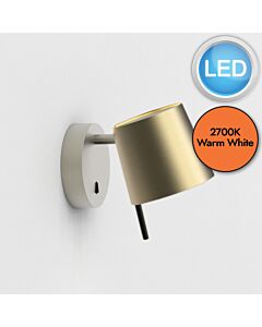 Astro Lighting - Miura - 1444002 & 5018054 - LED Nickel Gold Reading Wall Light