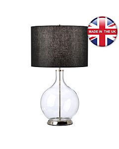 Elstead Lighting - Orb - ORB-CLEAR-PN-BLK - Nickel Black Table Lamp With Shade