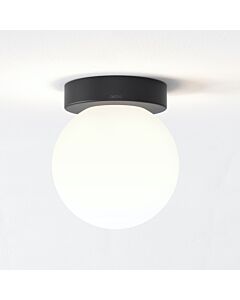 Astro Lighting - Tacoma - 5036001 & 1429027 - Black Opal Glass IP44 Bathroom Ceiling Flush Light