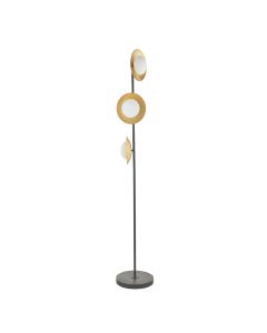 Kenmore - Dark Bronze and Gold Floor Lamp