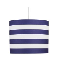 Navy Stripes 25cm Light Shade