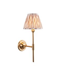 Endon Lighting - Dome T Bar & Ikat 16cm - 115620 - Aged Brass Neutral Wall Light