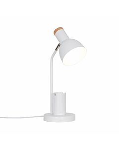 Nordlux - Devone - 2512405001 - White Wood Task Table Lamp