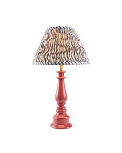 Endon Lighting - Myrtle & Ripple 30cm - 114900 - Pink Warm Brass Grey Table Lamp With Shade