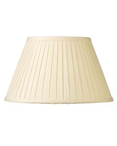 Pleated - 35cm Cream Faux Silk Shade for Table or Floor Lamp