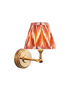 Endon Lighting - Step Wing & Zigzag 16cm - 115783 - Aged Brass Orange Wall Light