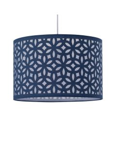 Navy Blue Laser Cut 30cm Pendant Lightshade