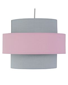 Pink and Grey Two Tier Light Shade