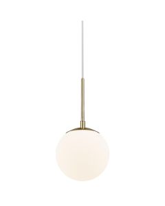 Nordlux - Grant 15 - 2010553035 - Brass White Glass Ceiling Pendant Light