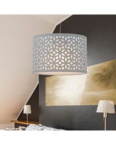 Grey Laser Cut 33cm Pendant Lightshade