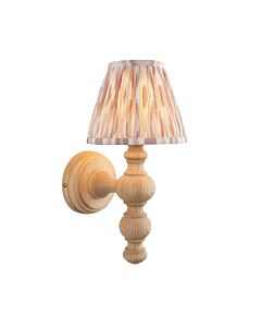 Endon Lighting - Bibury & Ikat 16cm - 114316 - Ash Wood Aged Brass Neutral Wall Light