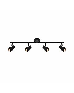 Nordlux - Boston - 2512380103 - Black 4 Light Ceiling Spotlight