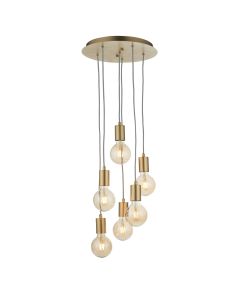 Endon Lighting - Studio - 98136 - Gold 6 Light Ceiling Pendant Light