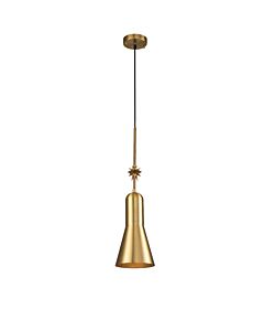 Elstead Lighting - Etoile - ETOILE-P-M-AB - Aged Brass Gold Leaf Ceiling Pendant Light