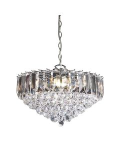 Endon Lighting - Fargo - FARGO-18CH - Chrome Clear 6 Light Ceiling Pendant Light