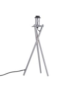 Chrome Tripod Table Lamp Base Only