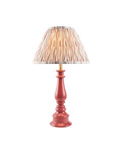 Endon Lighting - Myrtle & Ikat 30cm - 114908 - Pink Warm Brass Neutral Table Lamp With Shade