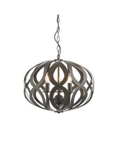 Endon Lighting - Sirolo - 81750 - Antique Bronze 3 Light Ceiling Pendant Light