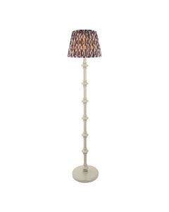 Endon Lighting - Carnaby & Ikat 35cm - 115484 - White Grey Floor Lamp