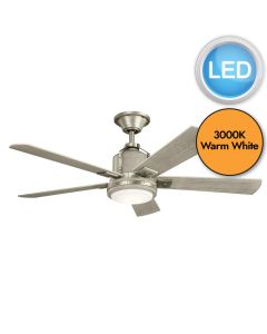 Elstead - Kichler - Colerne - 132cm Fan - Brushed Nickel