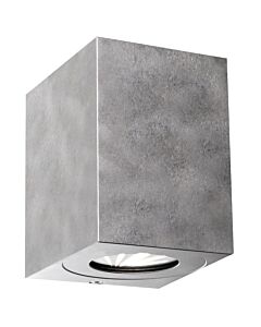 Nordlux - Canto Kubi 2 - 49711031 - LED Galvanized Steel Clear Glass 2 Light IP44 Outdoor Wall Washer Light