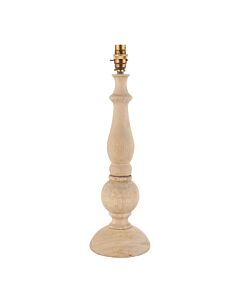 Endon Lighting - Hidcote - 111365 - Natural Wood Aged Brass Base Only Table Lamp