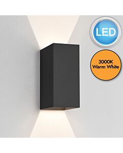 Astro Lighting - Oslo 160 LED 1298002 - IP65 Textured Black Wall Light