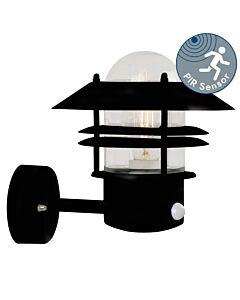 Nordlux - Blokhus - 25031003 - Black Clear Glass IP54 Outdoor Sensor Wall Light