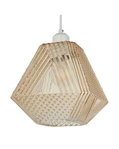 Prism - Champagne Glass Easy Fit Glass Pendant Shade