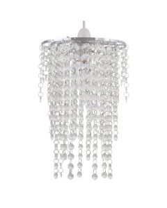 Cleared Jewelled Waterfall Light Shade