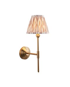 Endon Lighting - Obelisk T Bar & Ikat 16cm - 115702 - Aged Brass Neutral Wall Light