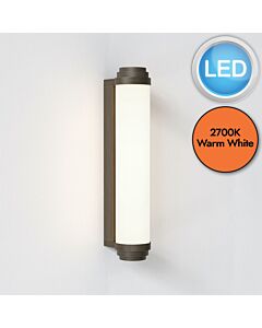 Astro Lighting Professional - Burlington DALI - 1477025 - LED Bronze Opal IP44 Bathroom Strip Wall Light