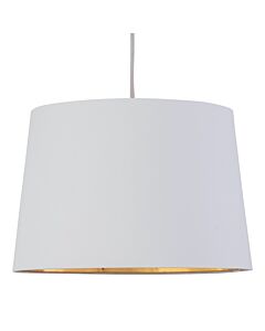 Zoey - White with Gold Inner 28cm Easy Fit Pendant or Lamp Shade