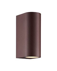 Nordlux - Dion - 2518021009 - Rustic Brown 2 Light IP44 Outdoor Wall Washer Light